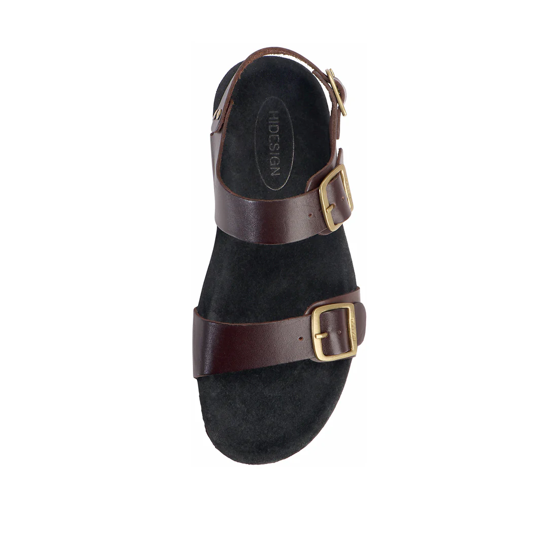Bill N Men's Brown Leather Strap Sandals - Image 3