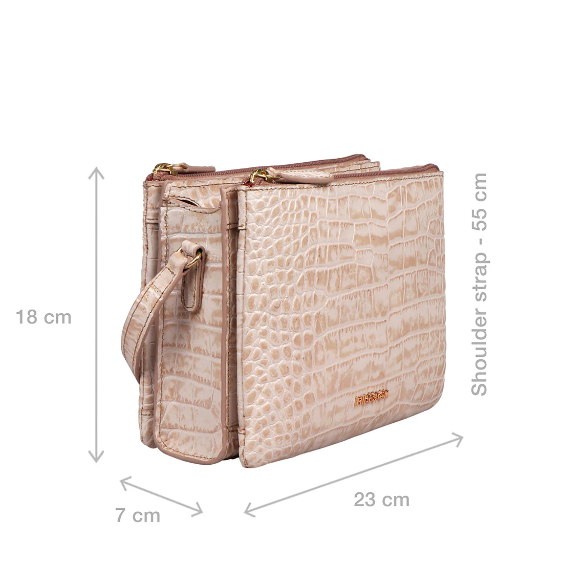 Bille 01 Nude Leather Sling Bag - Image 3