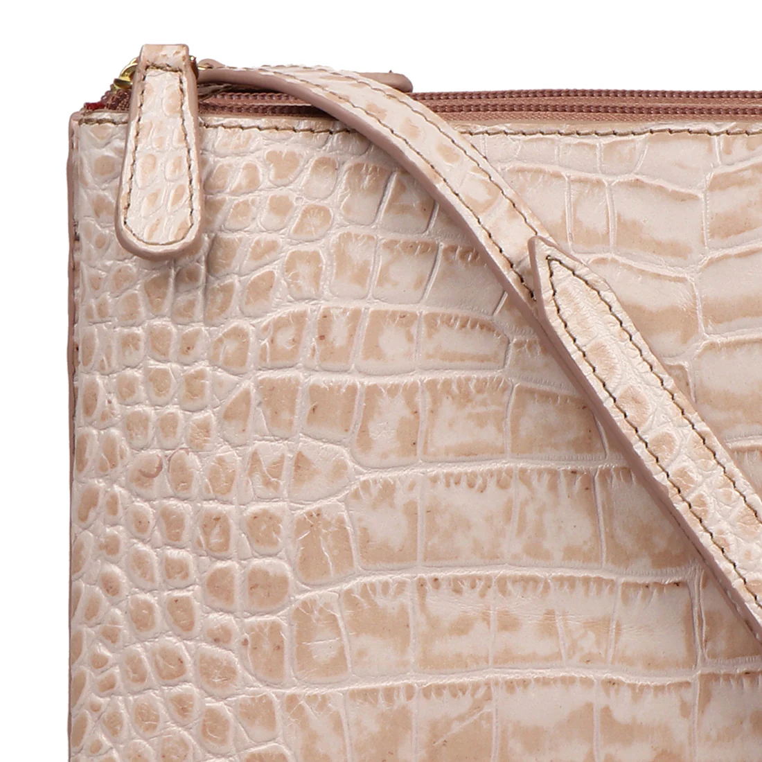 Bille 01 Nude Leather Sling Bag - Image 5