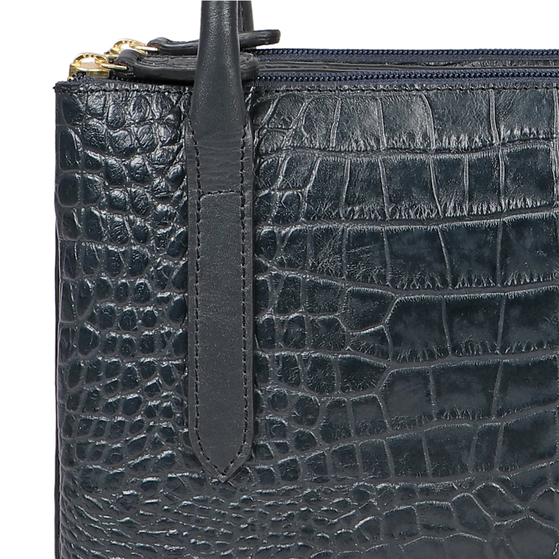 Bille 02 Blue Leather Shoulder Bag - Image 5