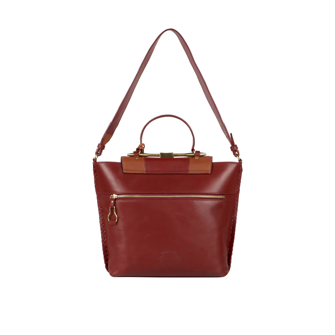 Billy 01 Marsala Leather Satchel - Image 4