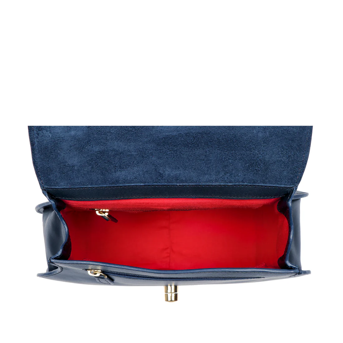Billy 02 Blue Leather Crossbody - Image 4