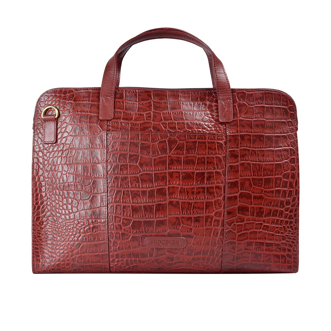 Biscotte 01 Red Leather Laptop Bag - Image 4