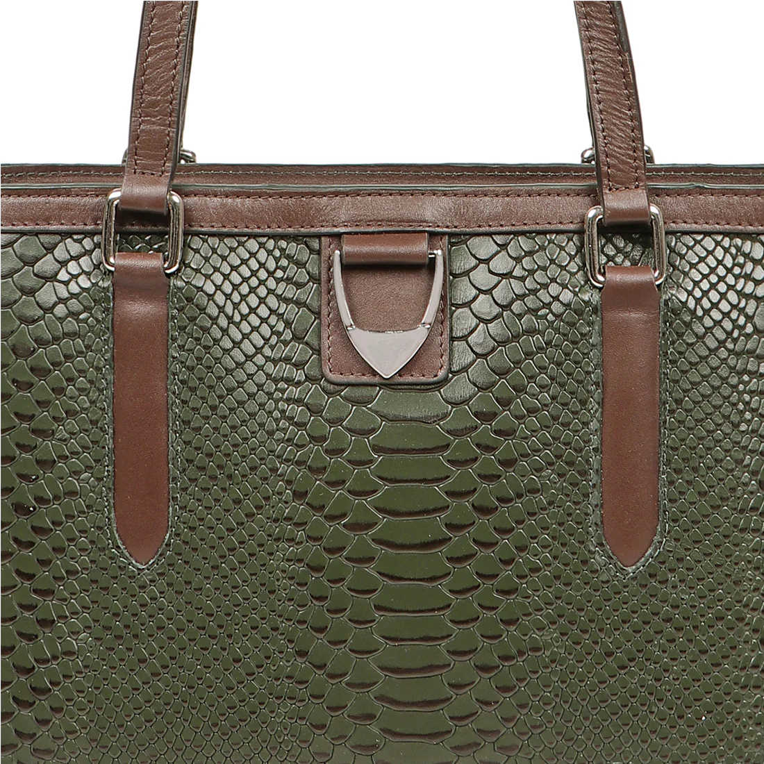 Bogota 02 Green Leather Shoulder Bag - Image 5