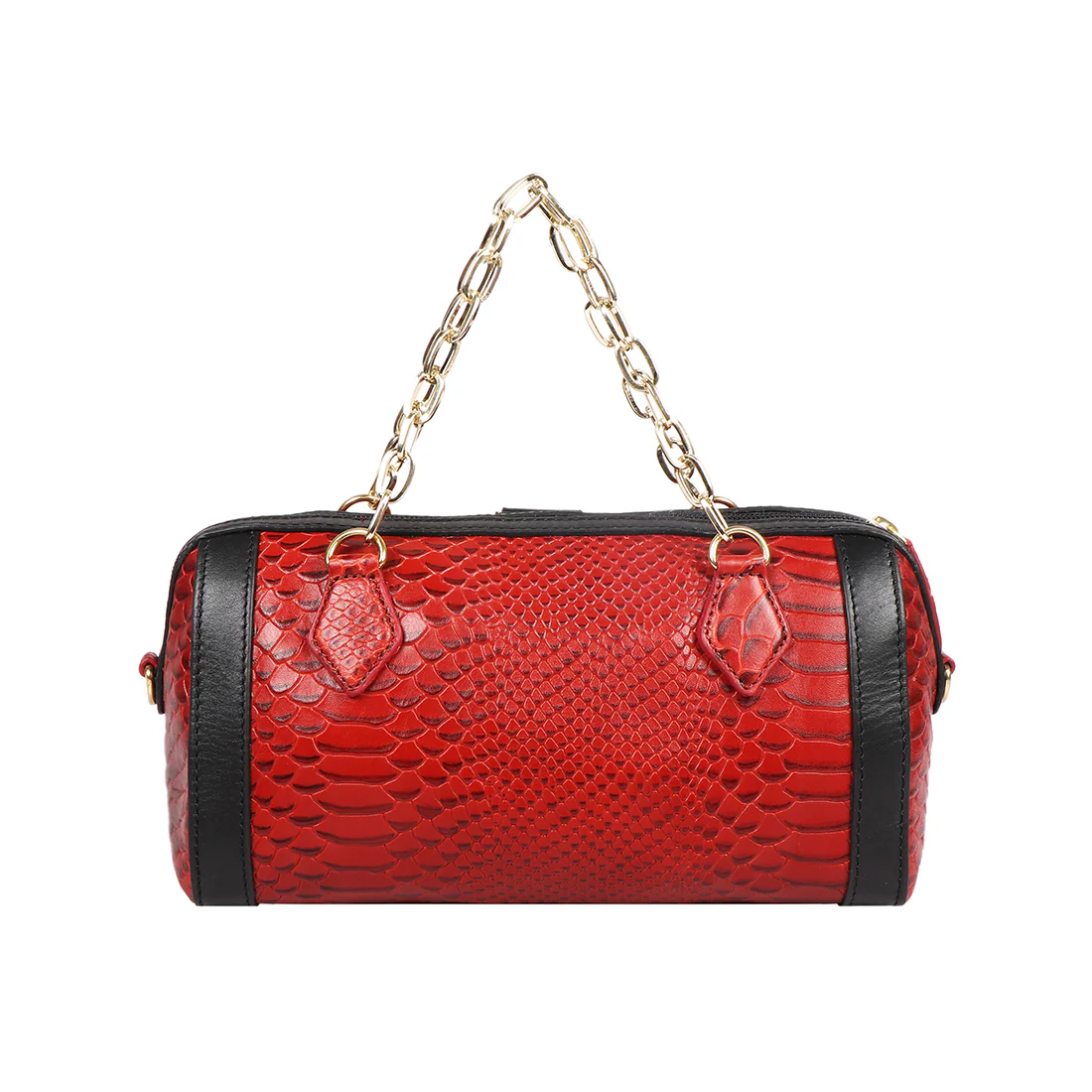 Bogota 04 A Red Leather Sling Bag - Image 3