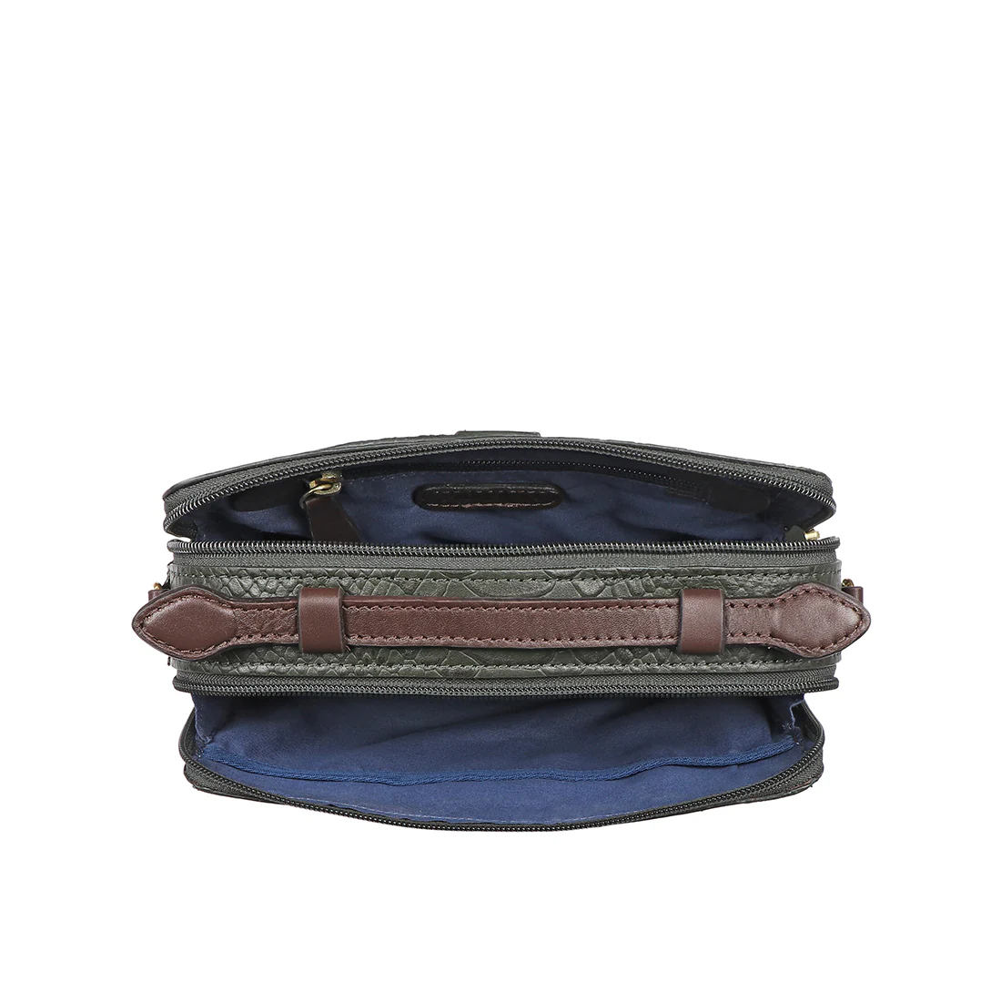 Bogota 06 A Green Leather Sling Bag - Image 6