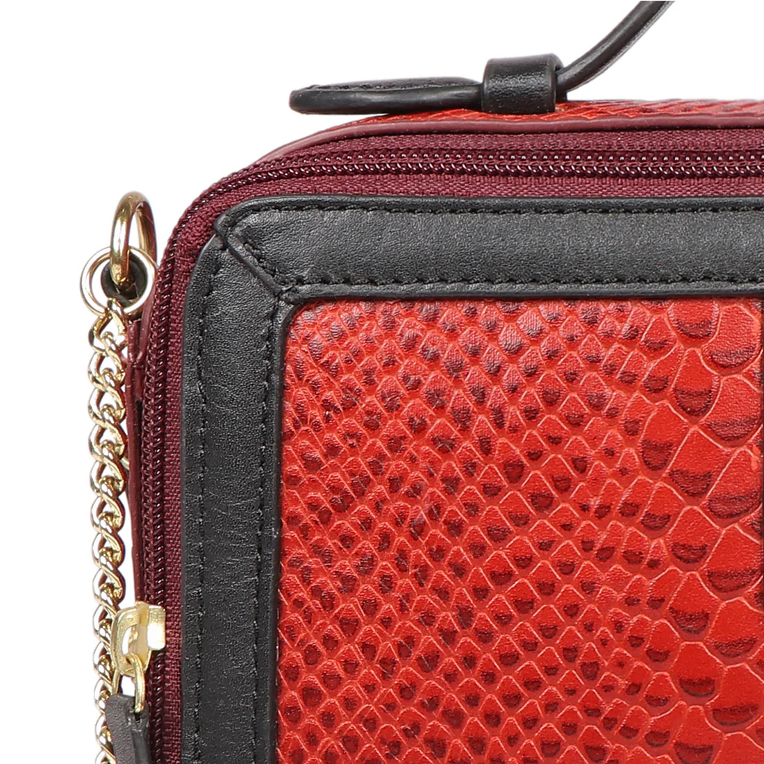 Bogota 06 A Red Leather Sling Bag - Image 5