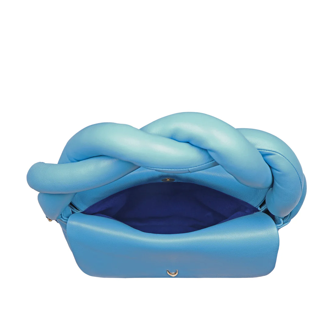 Bomba 01 Blue Leather Shoulder Bag - Image 6
