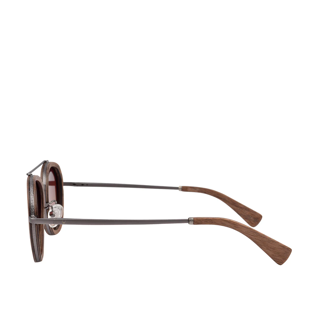 Borneo-Wb287B Unisex Brown Round Sunglasses - Image 4