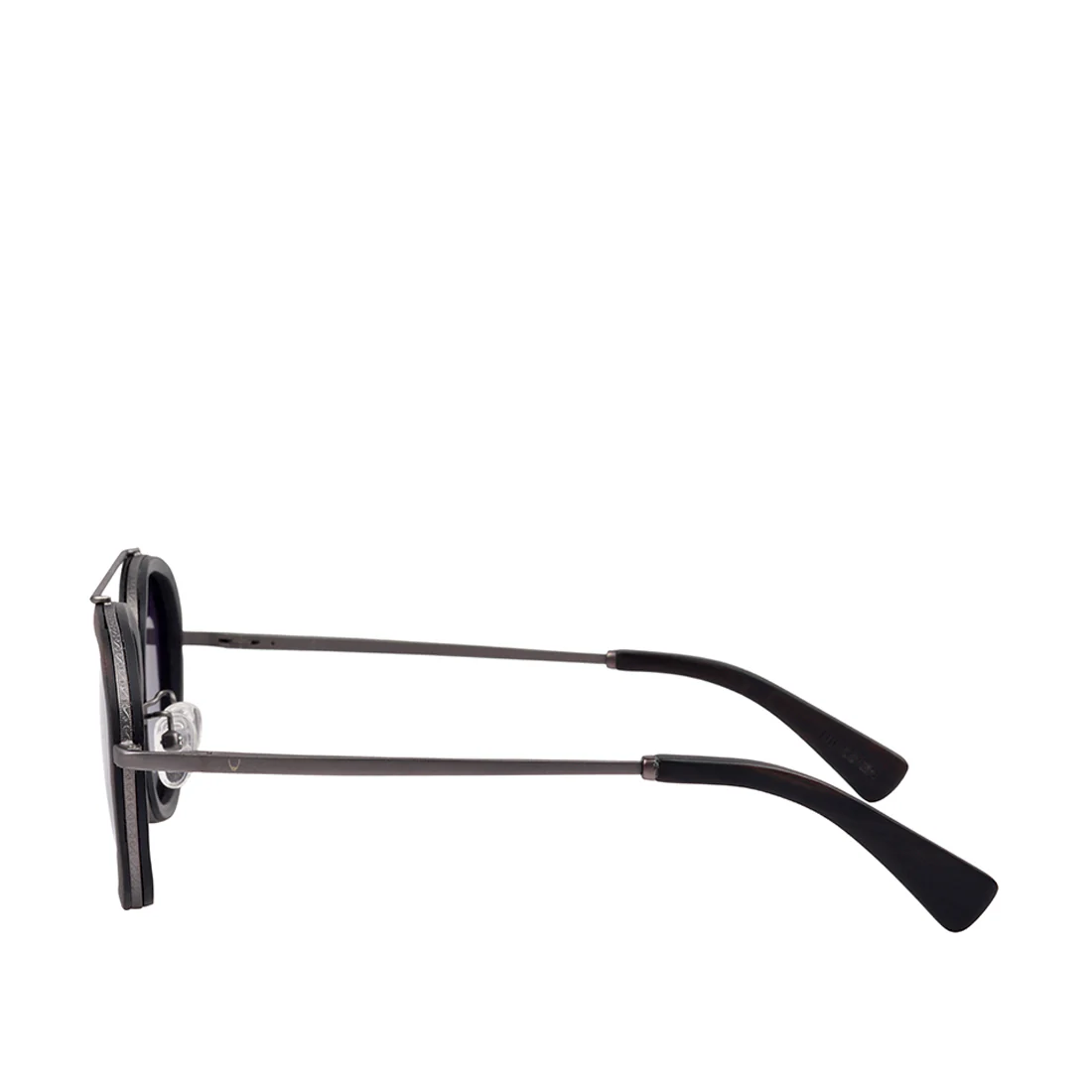 Borneo-Wb287E Unisex Black Round Sunglasses - Image 5