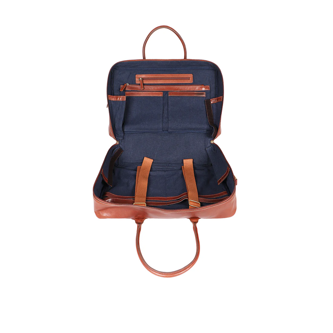 Bose 03 Tan Leather  Duffle Bag - Image 6