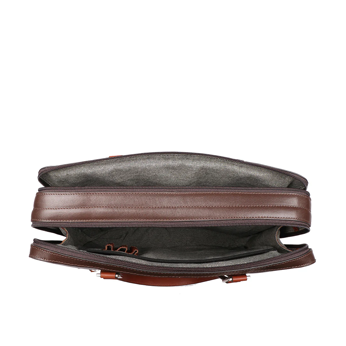 Boston 02 Brown Leather Briefcase - Image 3