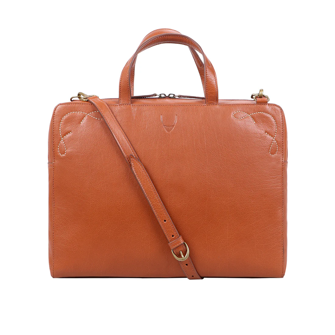 Boulder 01 Tan Leather Briefcase