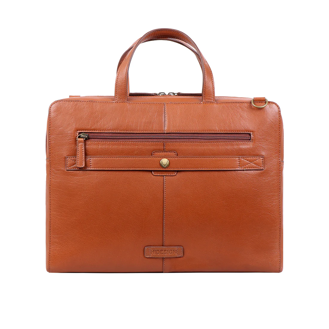 Boulder 01 Tan Leather Briefcase - Image 3