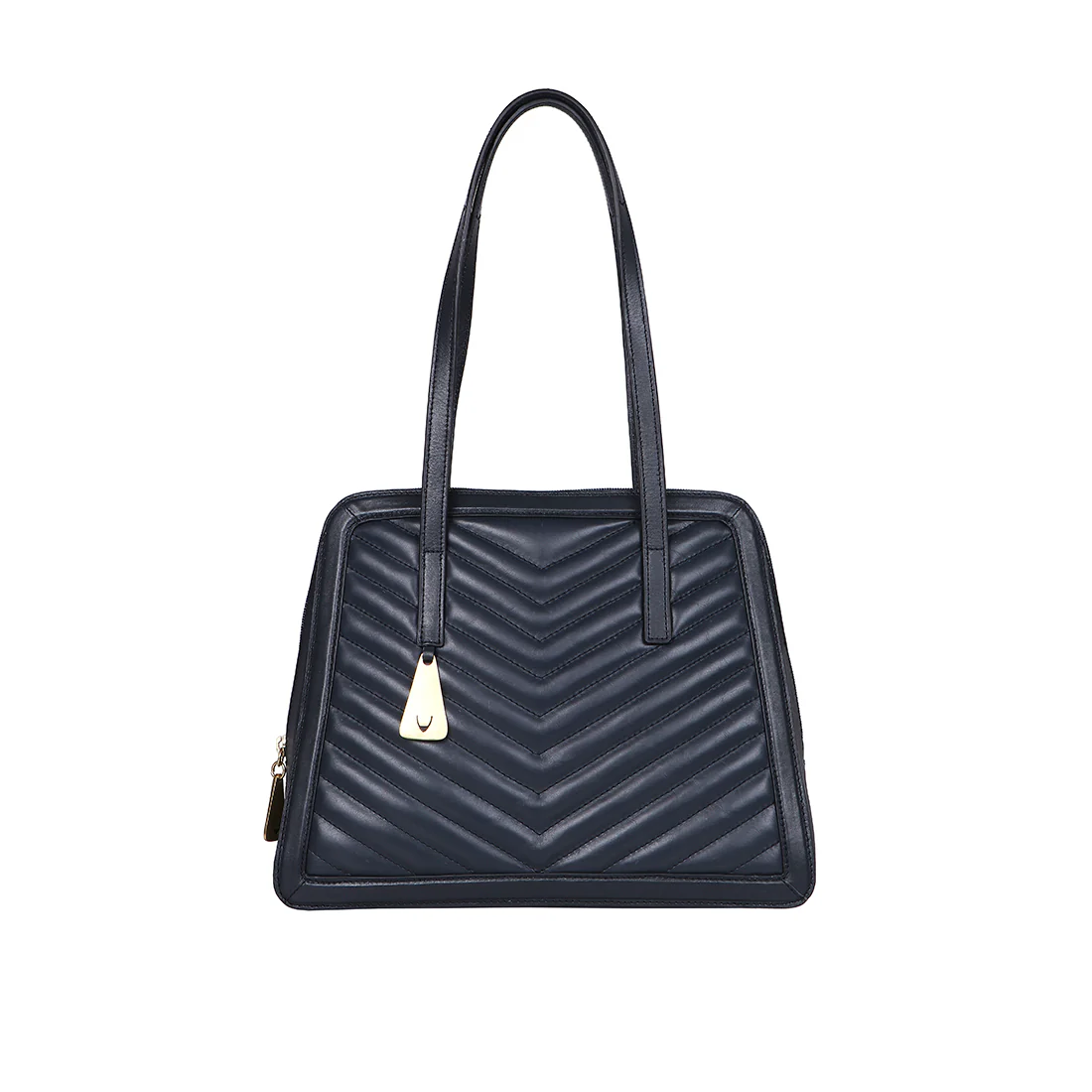 Boulevard 05 Sb Blue Leather Tote Bag - Image 2