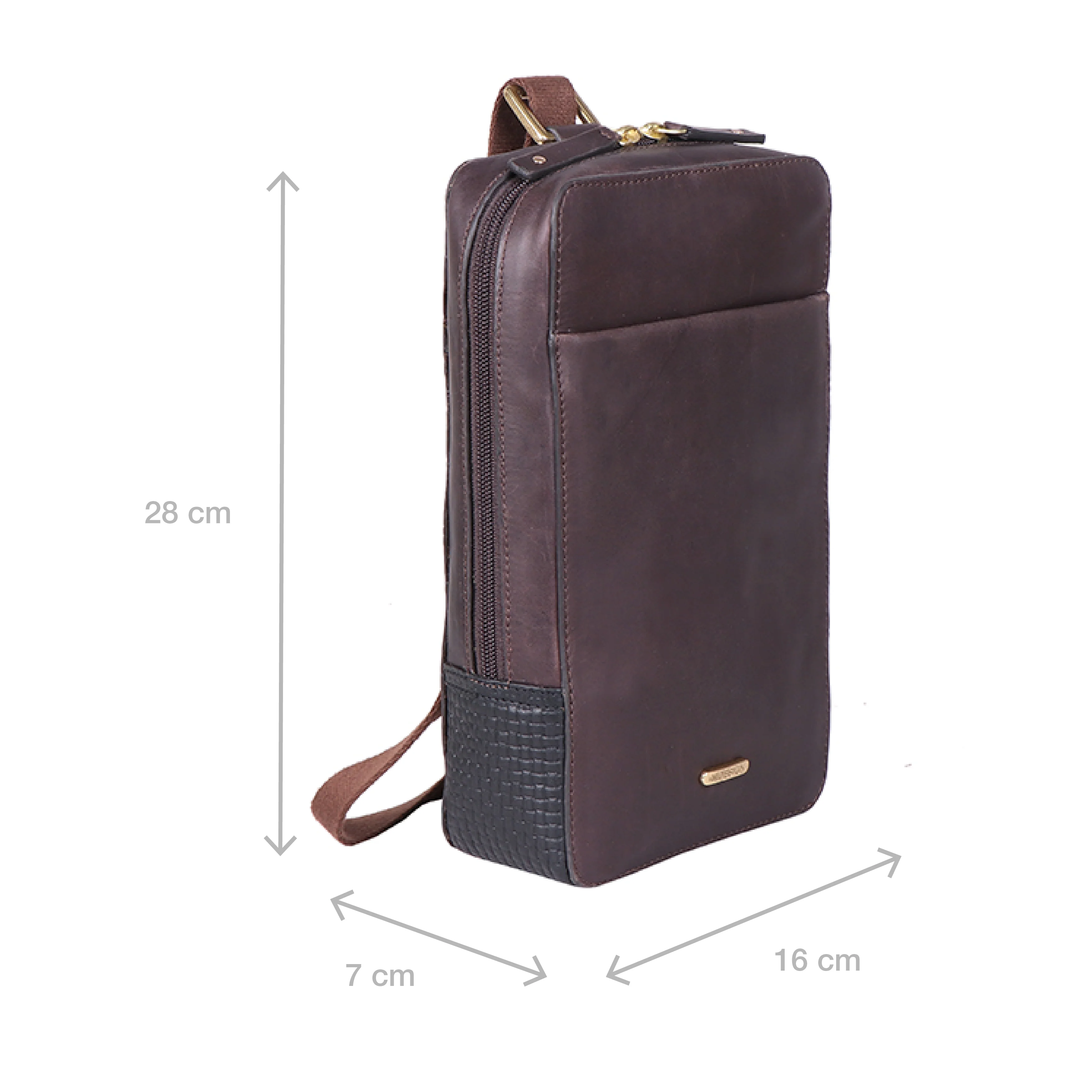 Boulevard 07 Sb Brown Leather  Crossbody - Image 3