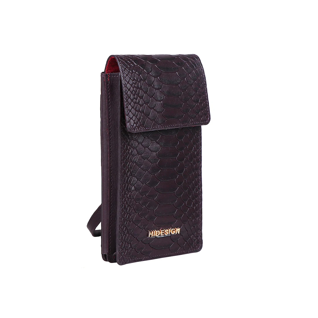Boulevard W4 Sb Violet Leather Sling Wallet - Image 3