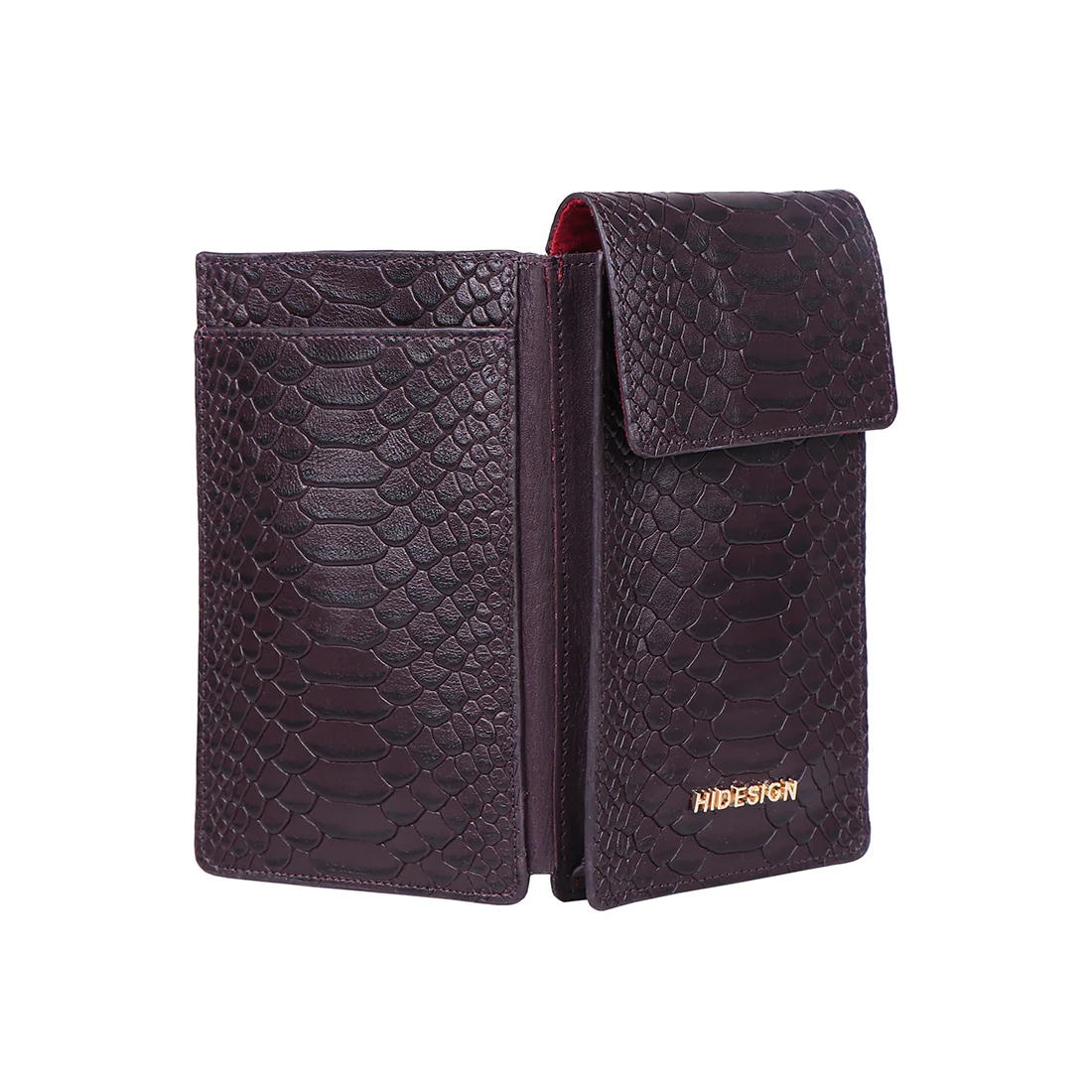 Boulevard W4 Sb Violet Leather Sling Wallet - Image 6