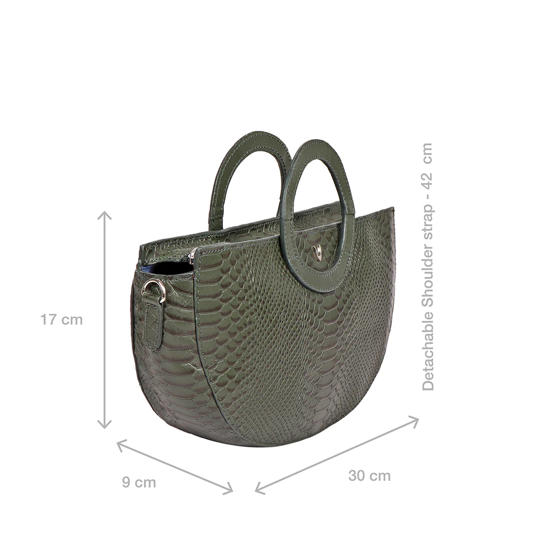 Brazilia 02 Green Leather Crossbody - Image 3