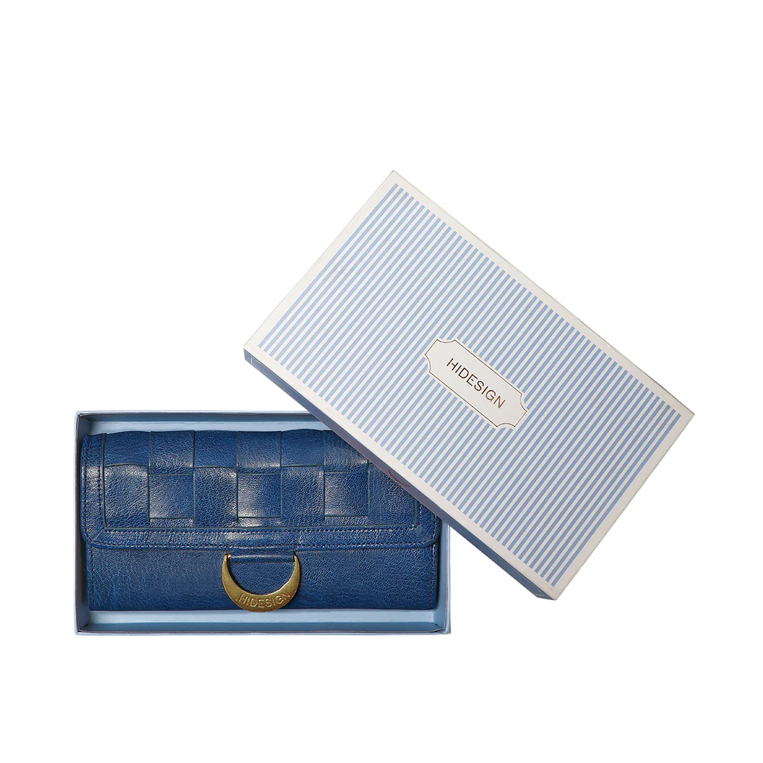 Buffy W2 Blue Leather Clutch Wallet - Image 7
