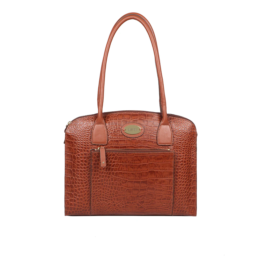 Calama 01 Tan Leather Tote Bag - Image 2