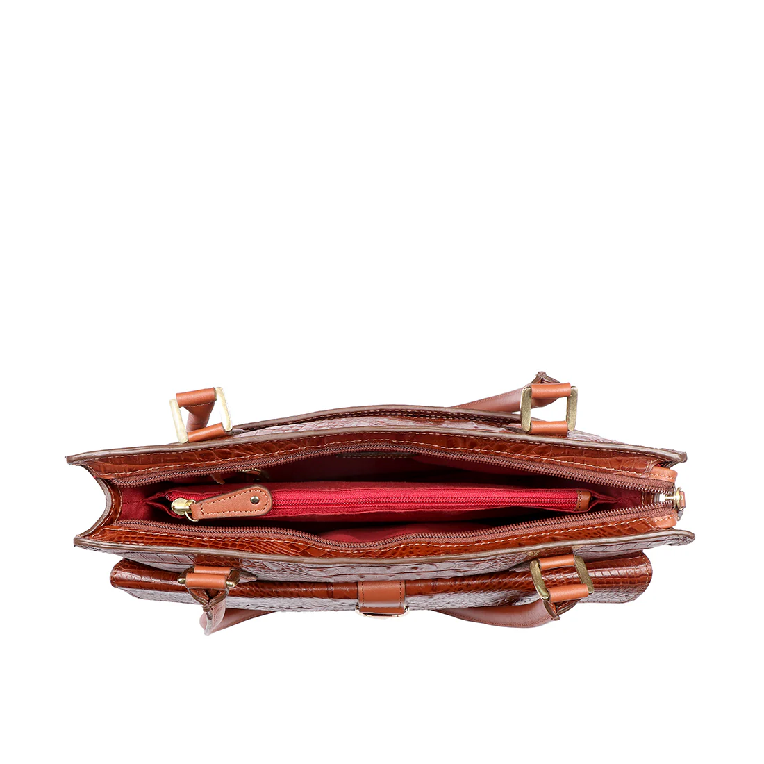 Calama 03 Tan Leather Tote Bag - Image 6