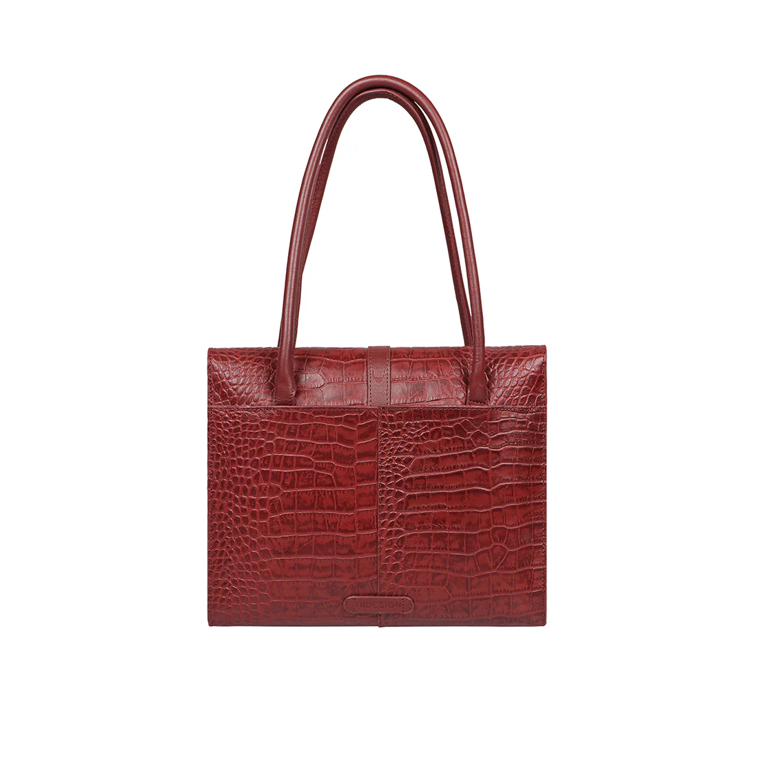 Cali 03 Red Leather Tote Bag - Image 4