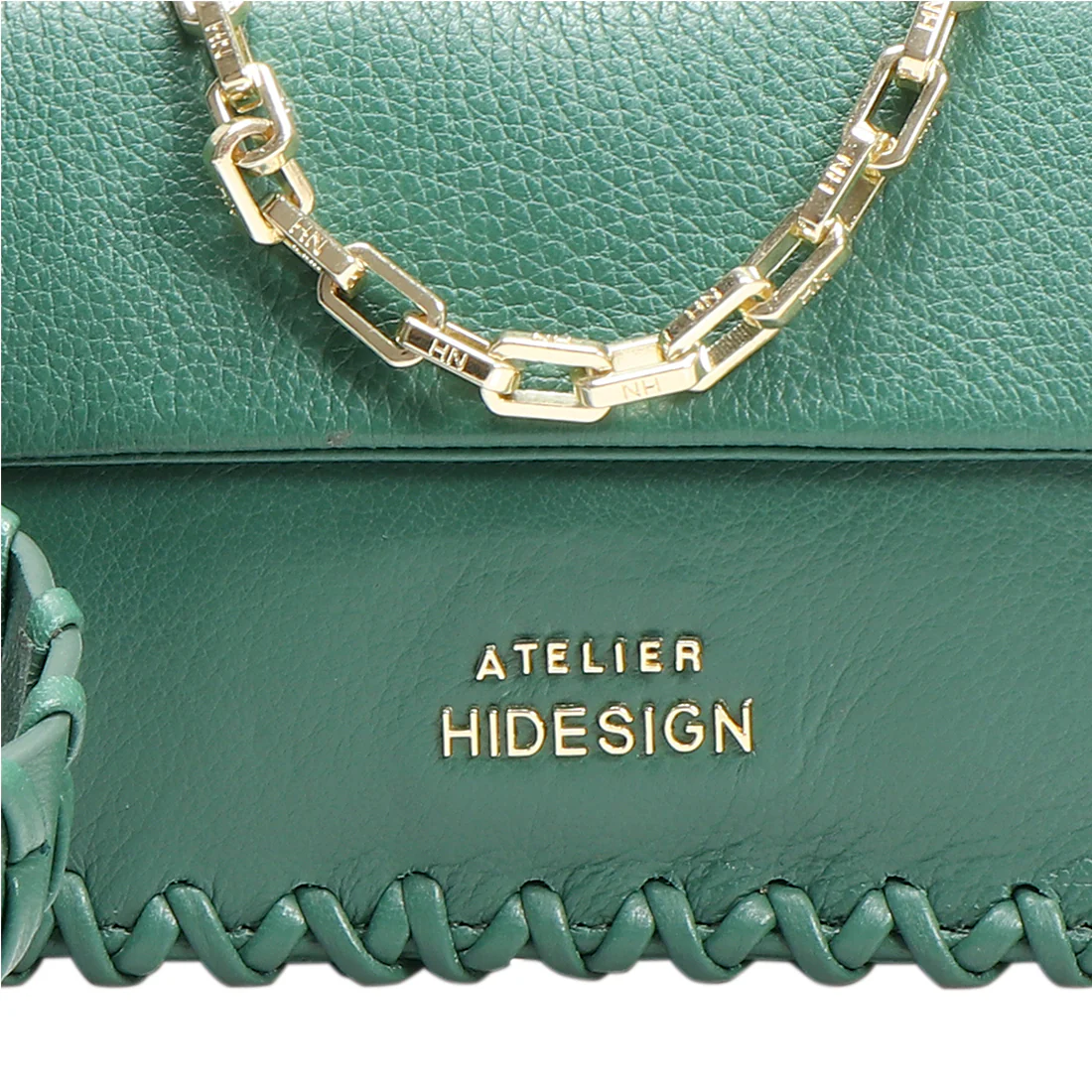 Callas 02 Green Leather Sling Bag - Image 5