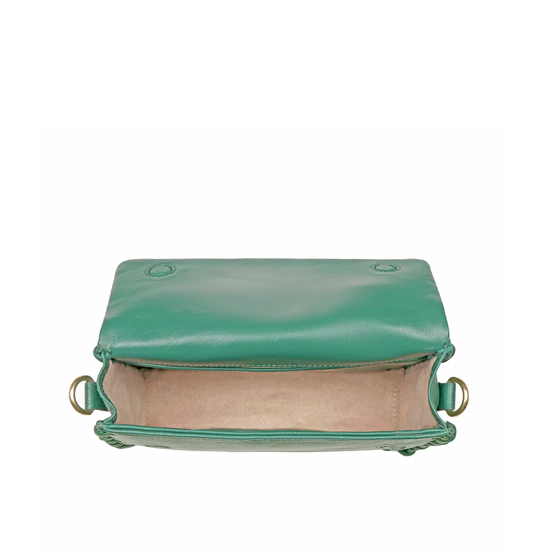Callas 02 Green Leather Sling Bag - Image 6