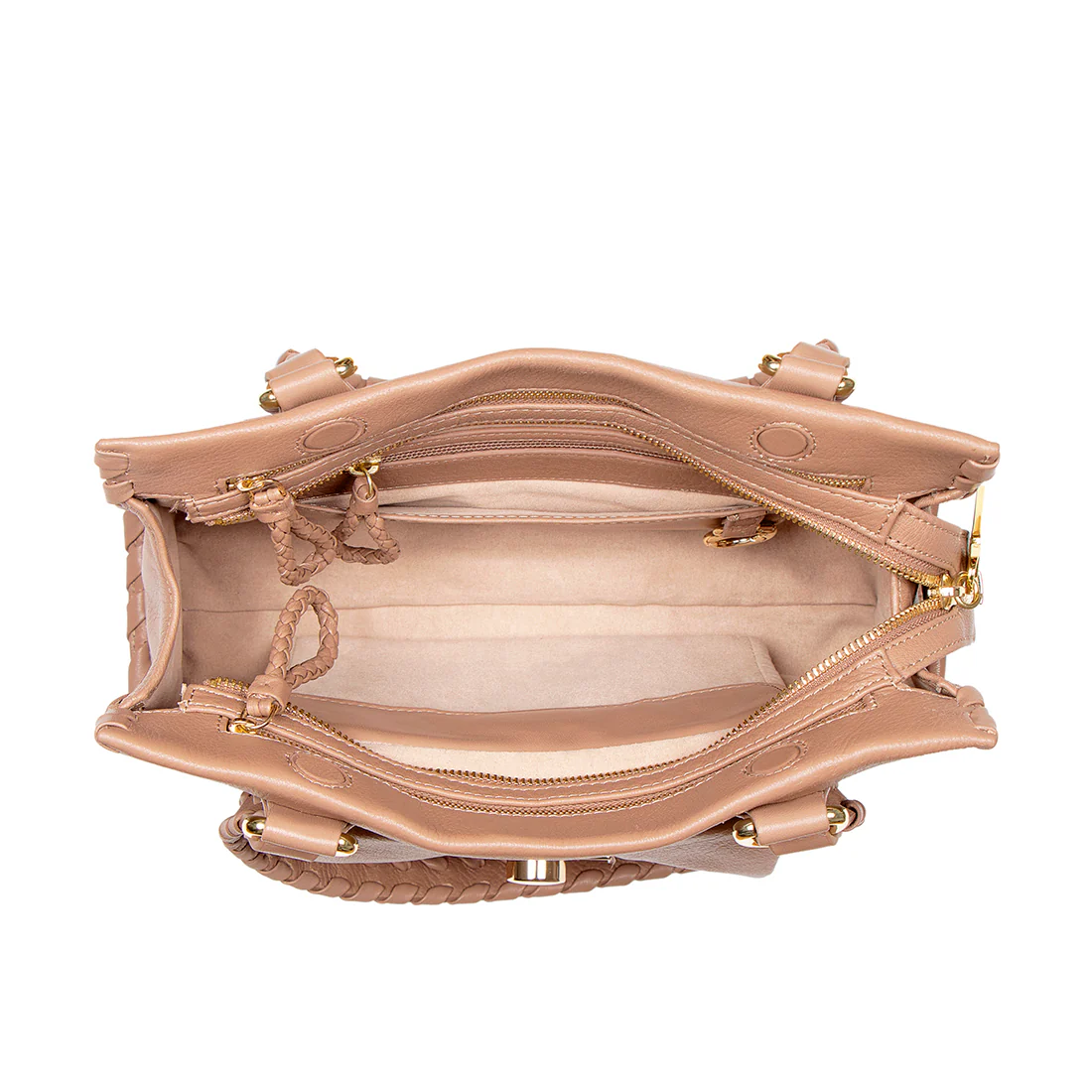 Callas 07 Nude Leather Tote Bag - Image 7