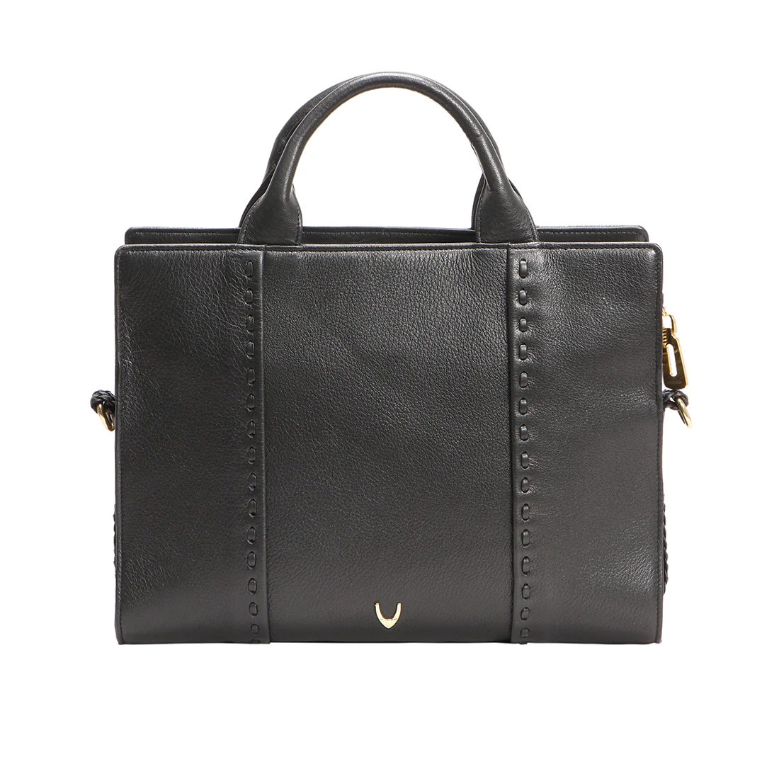 Callas 08 Black Leather Laptop Bag - Image 3