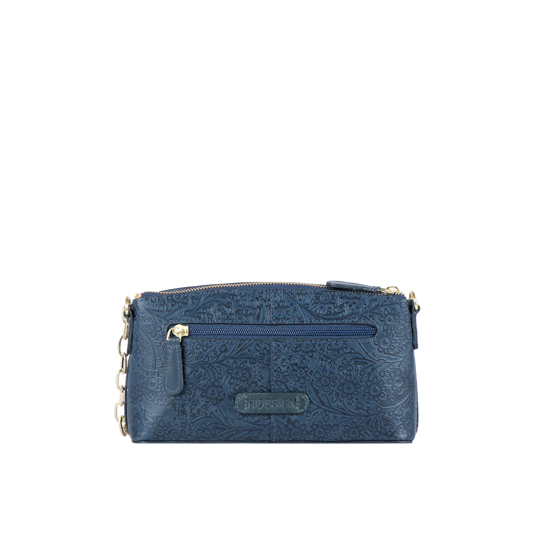 Camila Sb 01 Blue Leather Sling Bag - Image 4