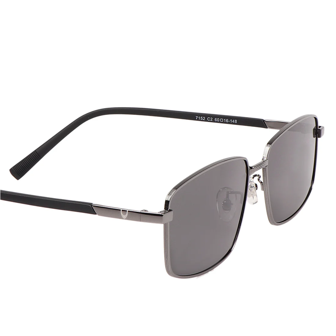 Cancun Men's Grey Aviator Sunglasses - Image 5