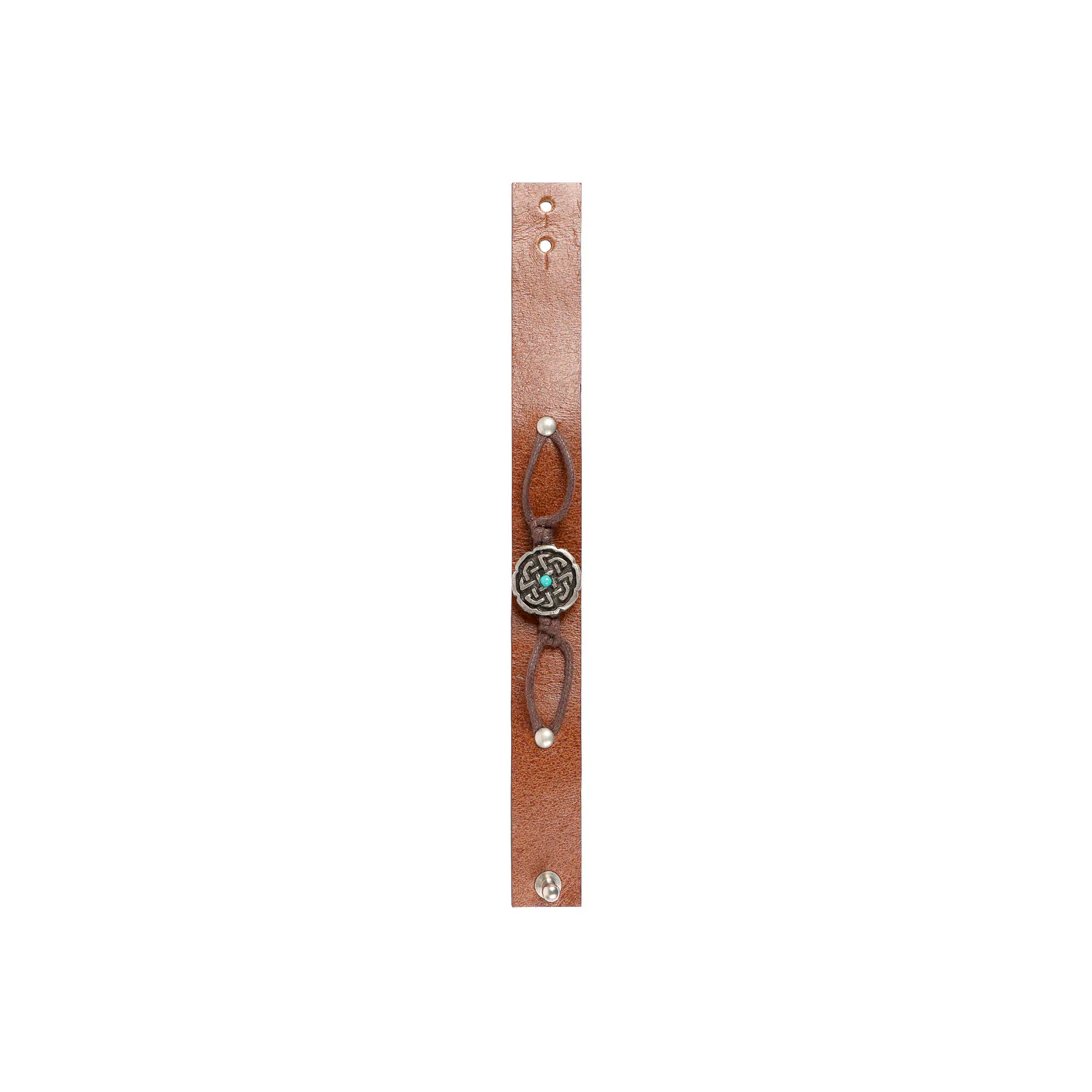 Carlin  Brown Leather Bracelet - Image 3
