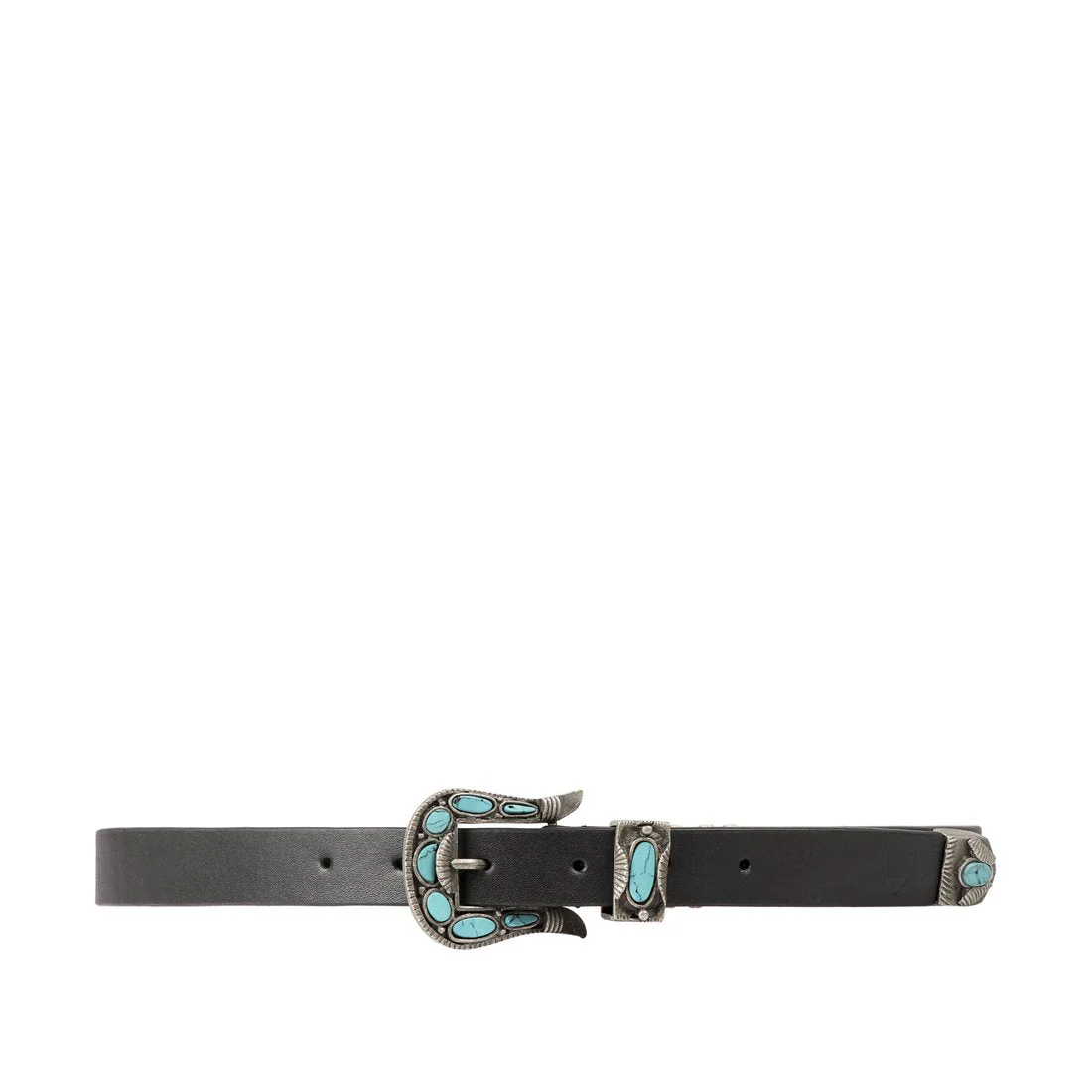 Carlin Women's Black Non Reversible Leather Belt - Image 4