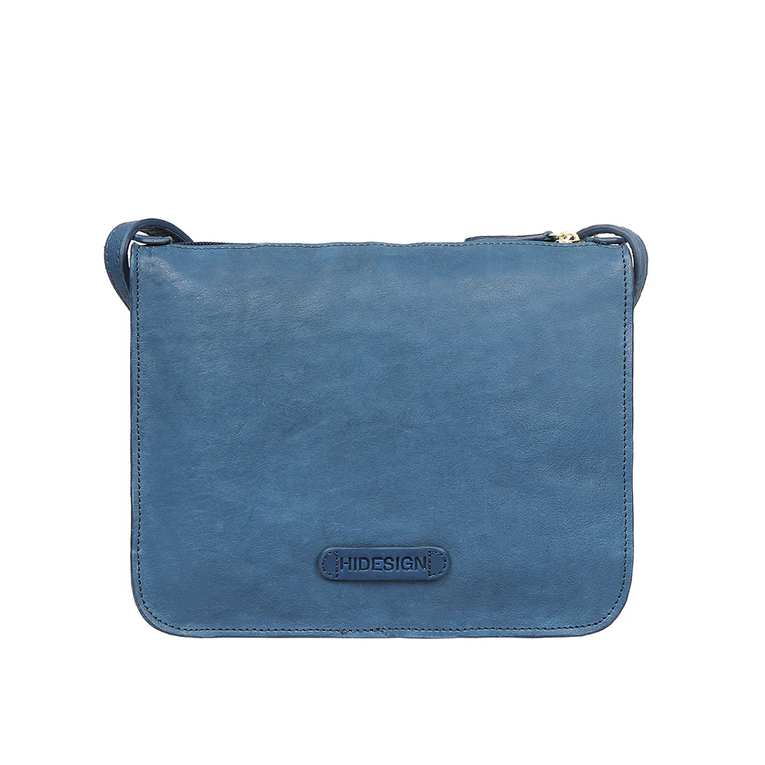 Carmel 01 Blue Leather Sling Bag - Image 4