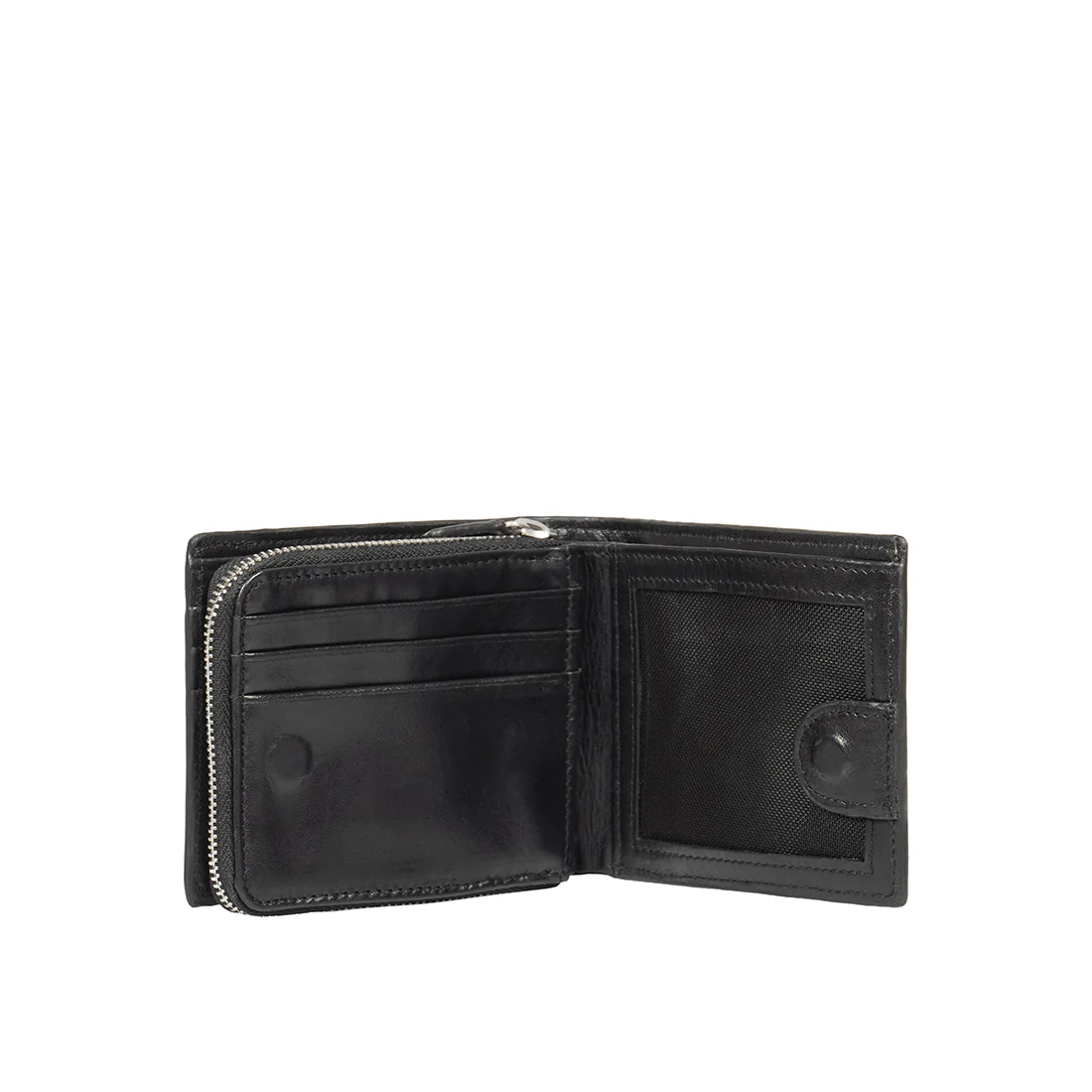 Cashmere W1 Black Leather Bi-Fold Wallet - Image 5