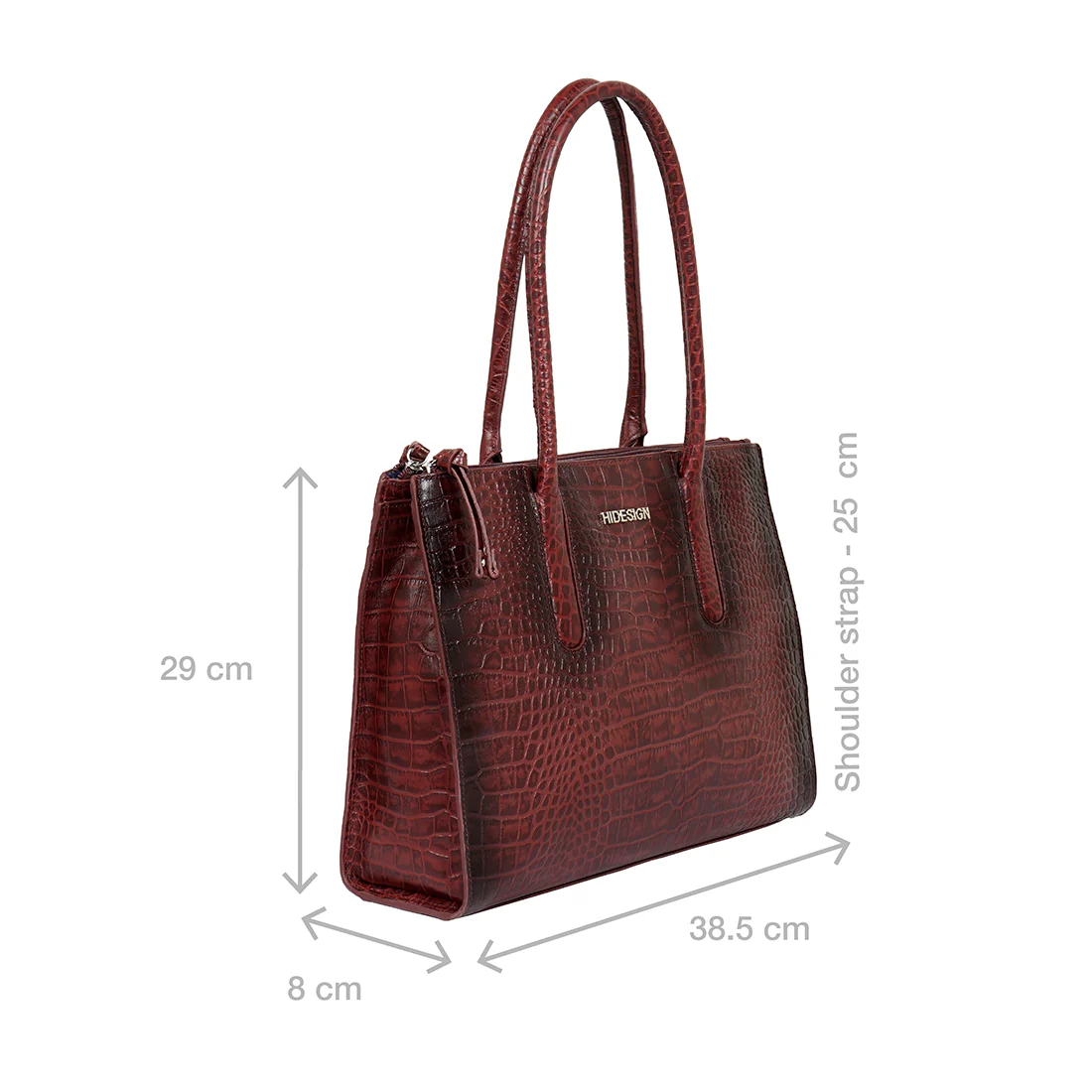 Casino 03 Red Leather Tote Bag - Image 3