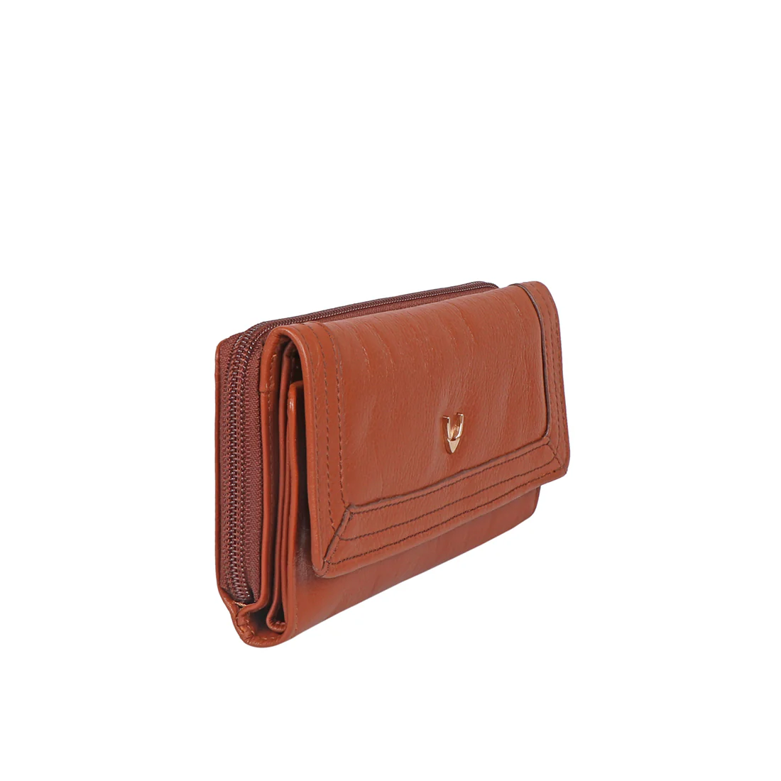Cerys W3 Tan Leather Clutch Wallet - Image 3