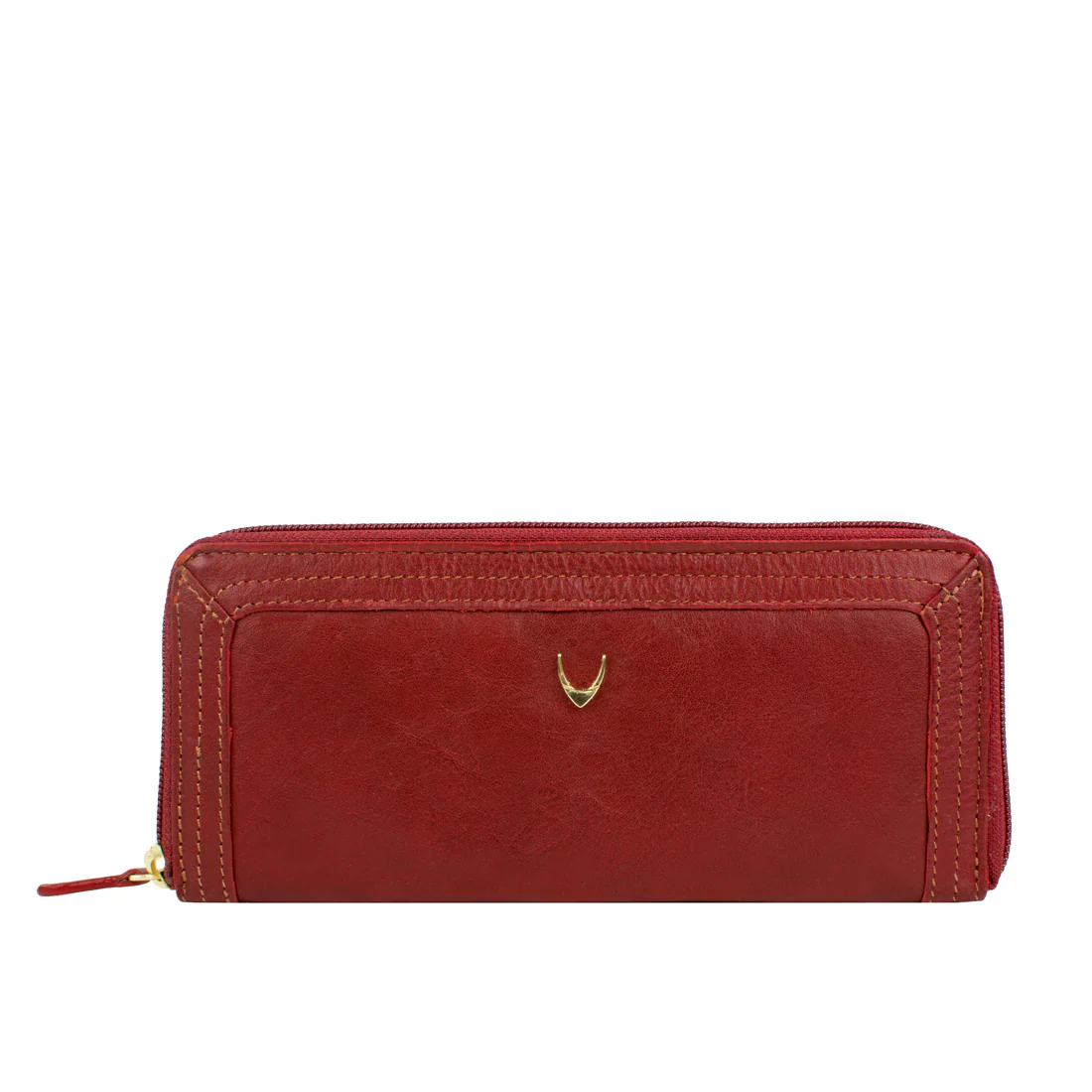 Cerys W3 Red Leather Clutch Wallet - Image 2