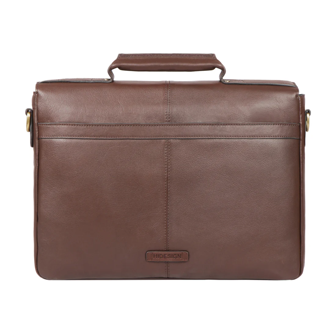 Charles 03 Brown Leather  Briefcase - Image 3