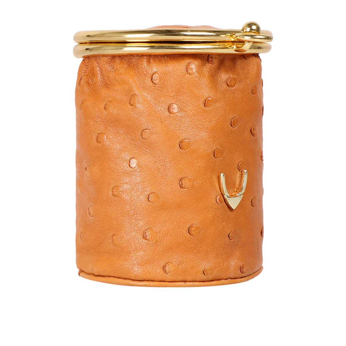 Chateau 01 Tan Leather Jewelry Pouch - Image 2