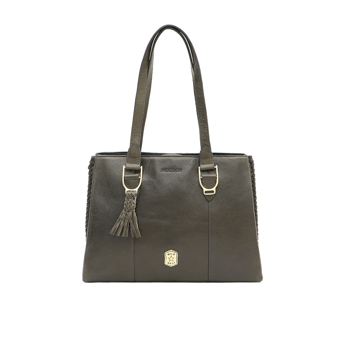 Cheyenne 01 Green Leather Shoulder Bag