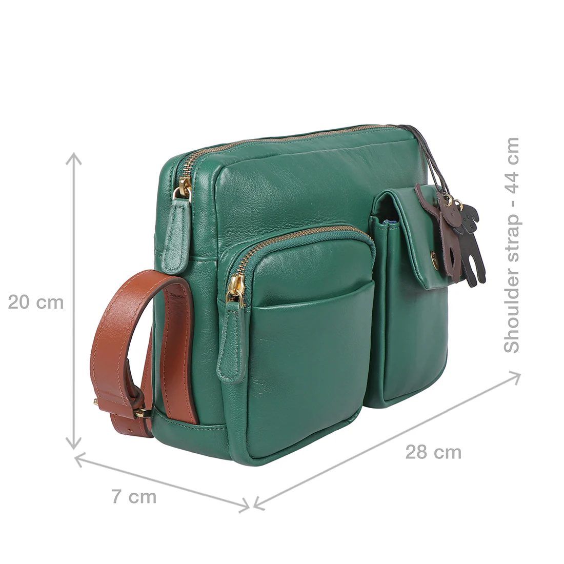 Chiquita 02 Green Leather Crossbody - Image 3