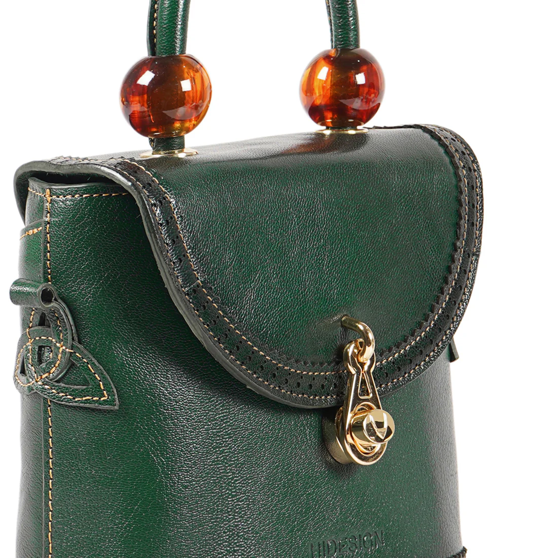 Churro 01 Green Leather Sling Bag - Image 6