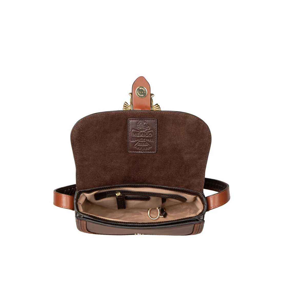 Churro 02 Brown Leather Shoulder Bag - Image 7