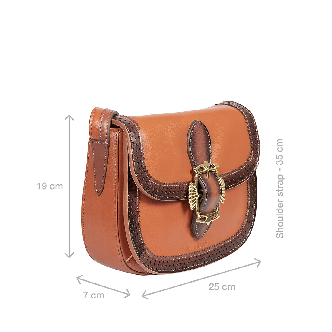 Churro 02 Orange Leather Shoulder Bag - Image 4