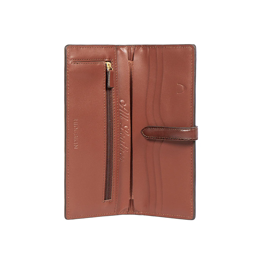 Churro W3 Orange Leather Bi-Fold Wallet - Image 5