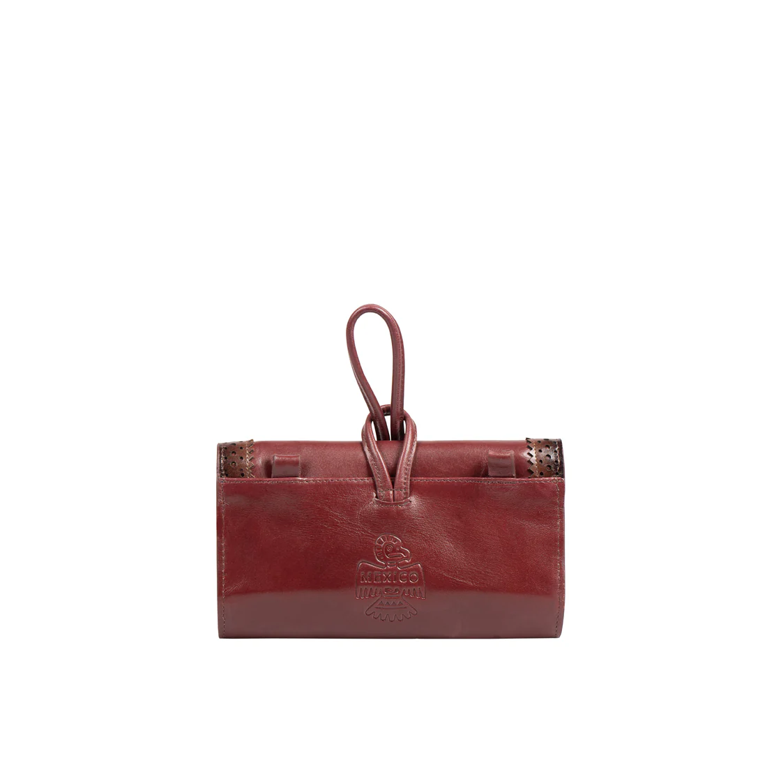 Churro W4 Red Leather Sling Wallet - Image 8