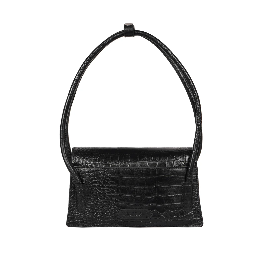 Clarisse Black Leather Shoulder Bag - Image 3